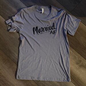 Gray Graphic T-Shirt - Married AF